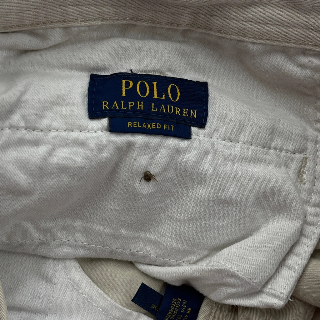 Polo By Ralph Lauren Chino Shorts - 34W 9L Beige Cotton - Image 6