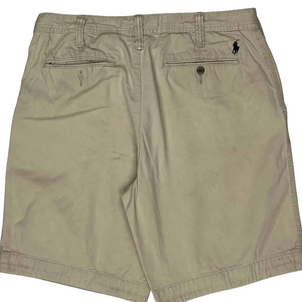 Polo By Ralph Lauren Chino Shorts - 34W 9L Beige Cotton - Image 7