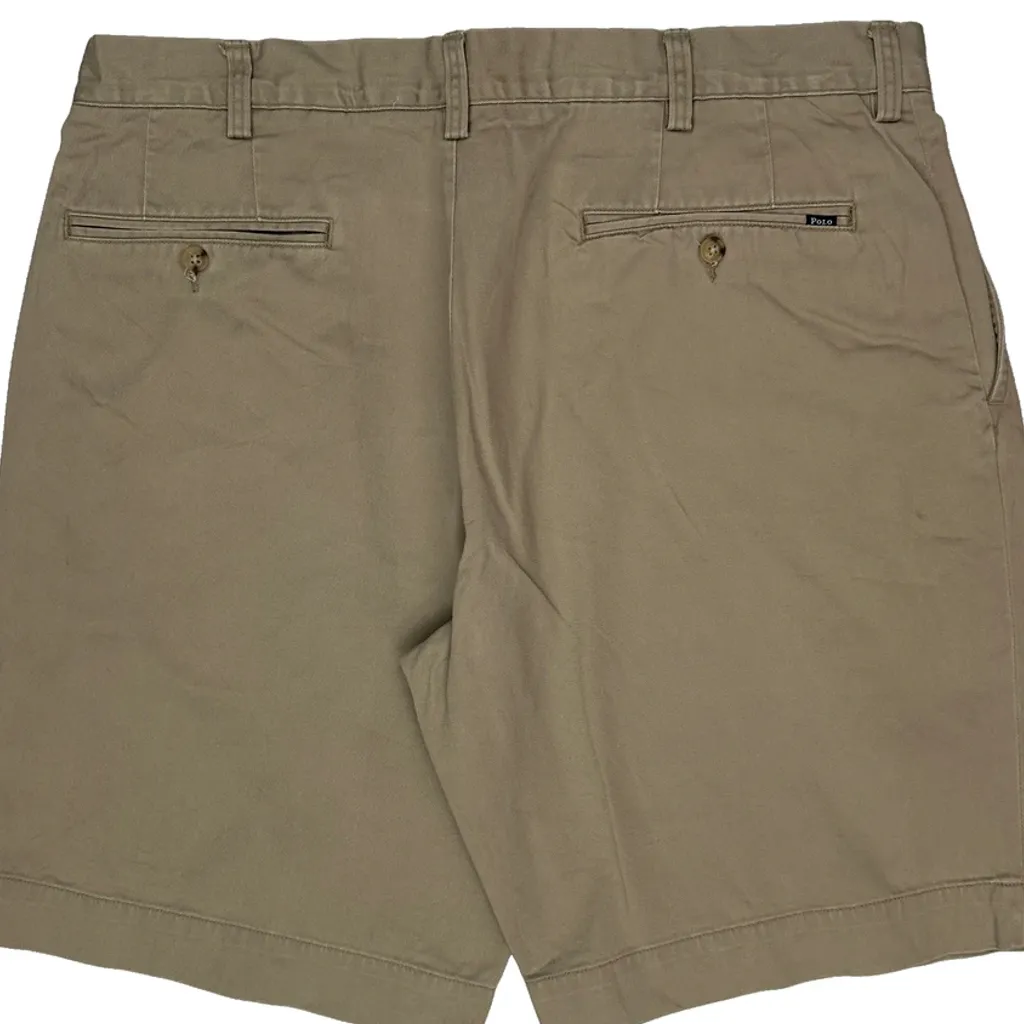 Polo By Ralph Lauren Chino Shorts - 36W 11L Beige Cotton - Image 7