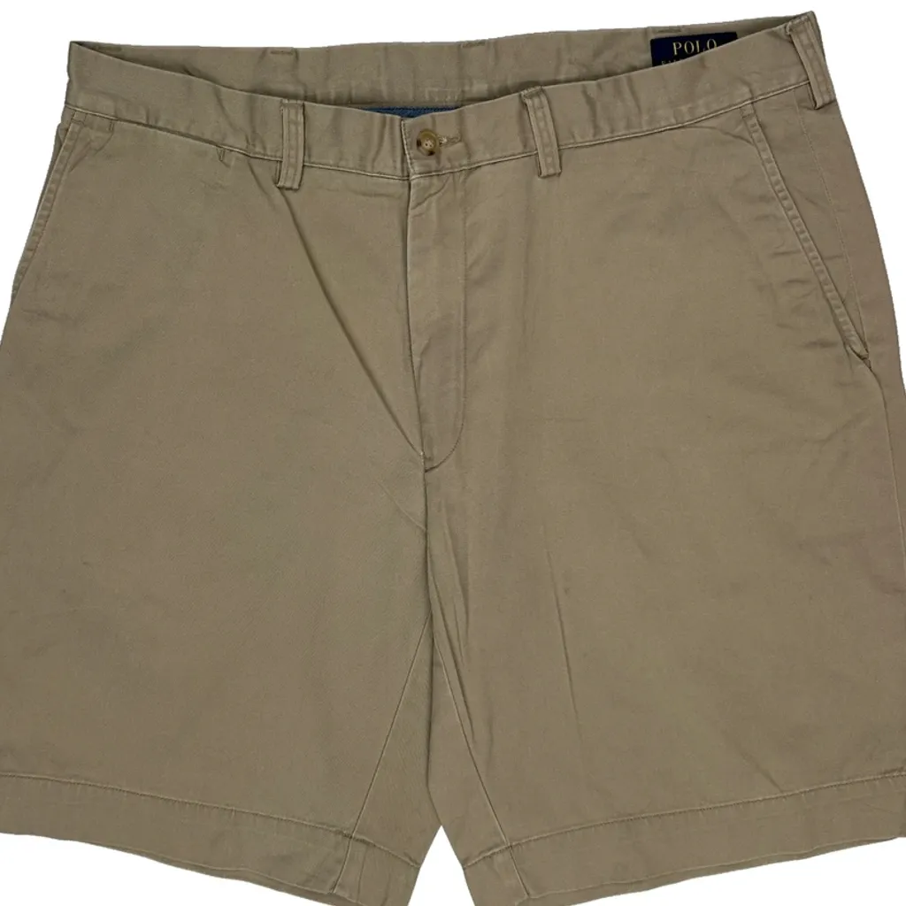 Polo By Ralph Lauren Chino Shorts - 36W 11L Beige Cotton - Image 9