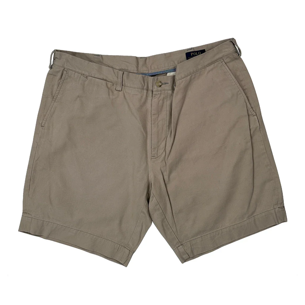 Polo By Ralph Lauren Chino Shorts - 36W 9L Beige Cotton - Image 2