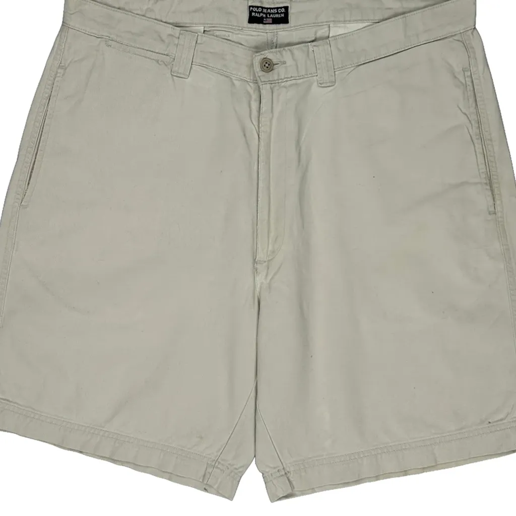 Polo By Ralph Lauren Chino Shorts - 36W 7L Beige Cotton - Image 10
