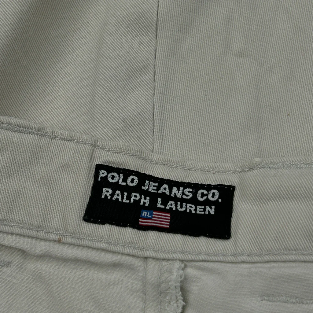 Polo By Ralph Lauren Chino Shorts - 36W 7L Beige Cotton - Image 6