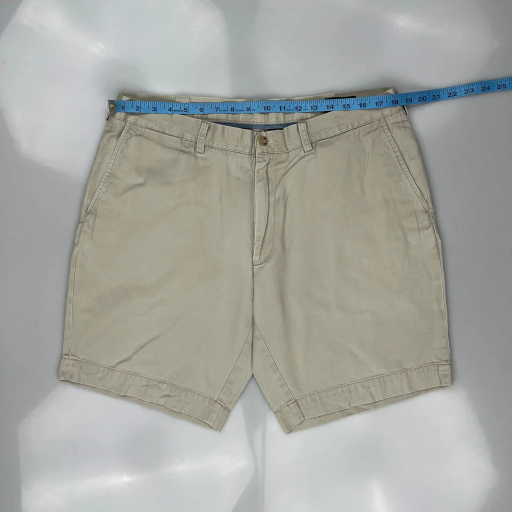 Polo By Ralph Lauren Chino Shorts - 36W 8L Beige Cotton - Image 3