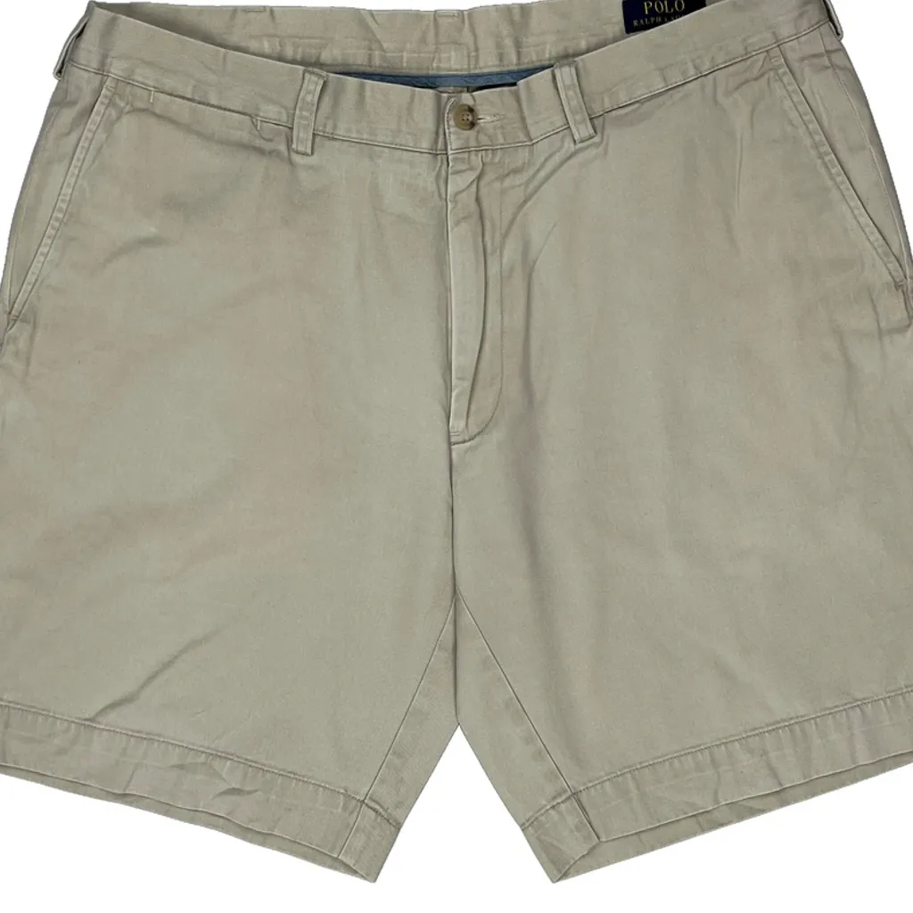 Polo By Ralph Lauren Chino Shorts - 36W 8L Beige Cotton - Image 9