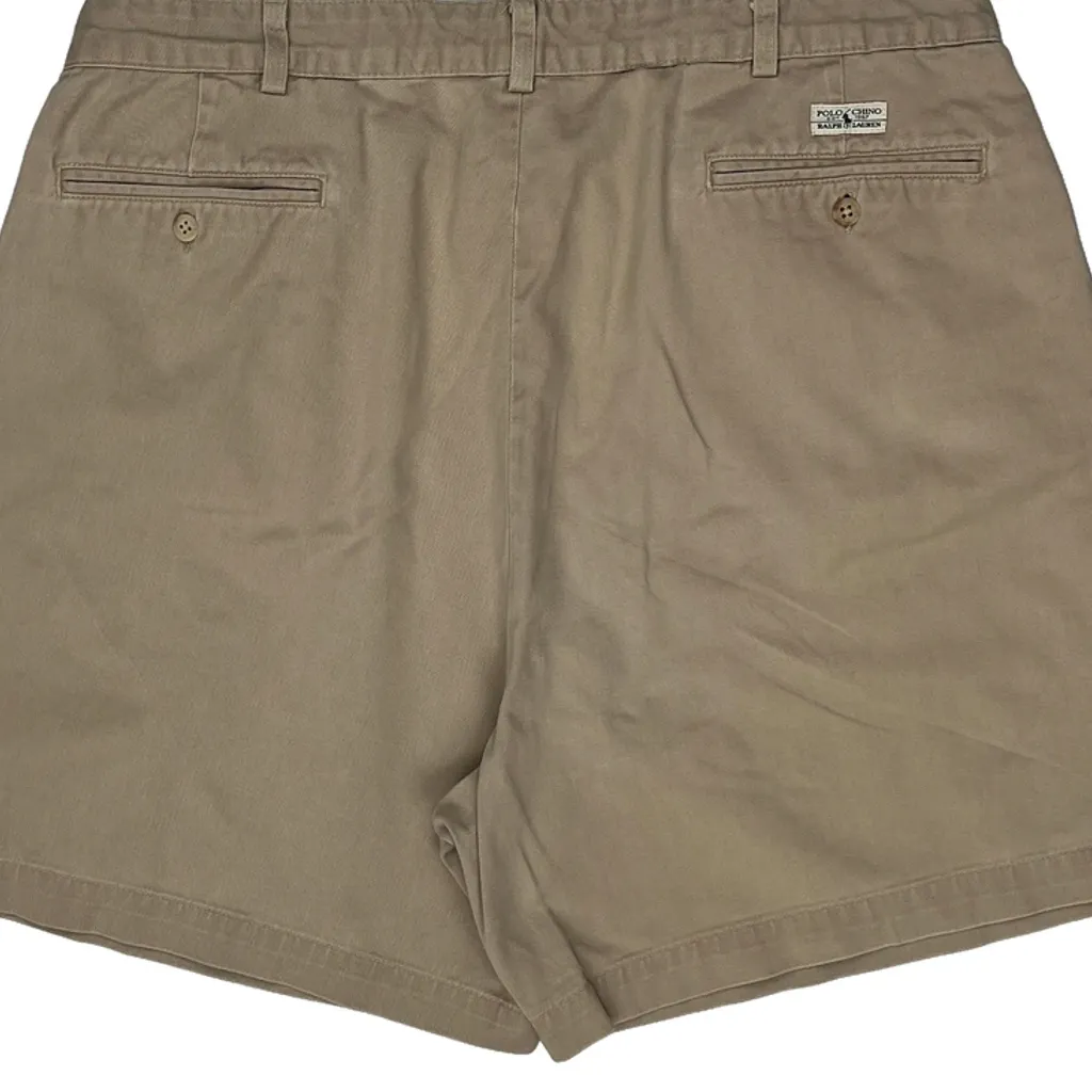 Polo By Ralph Lauren Pleated Chino Shorts - 36W 7L Beige Cotton - Image 7