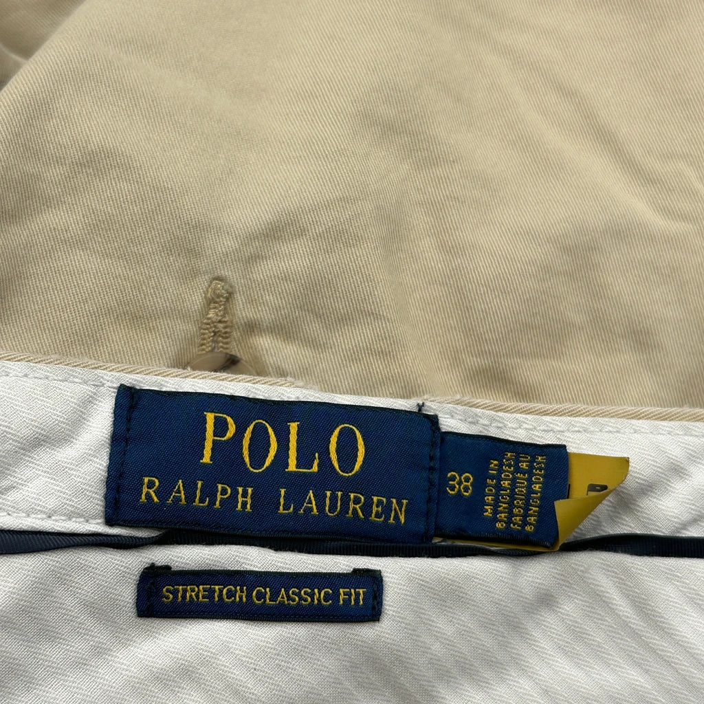 Polo By Ralph Lauren Chino Shorts - 38W 7L Beige Cotton - Image 6