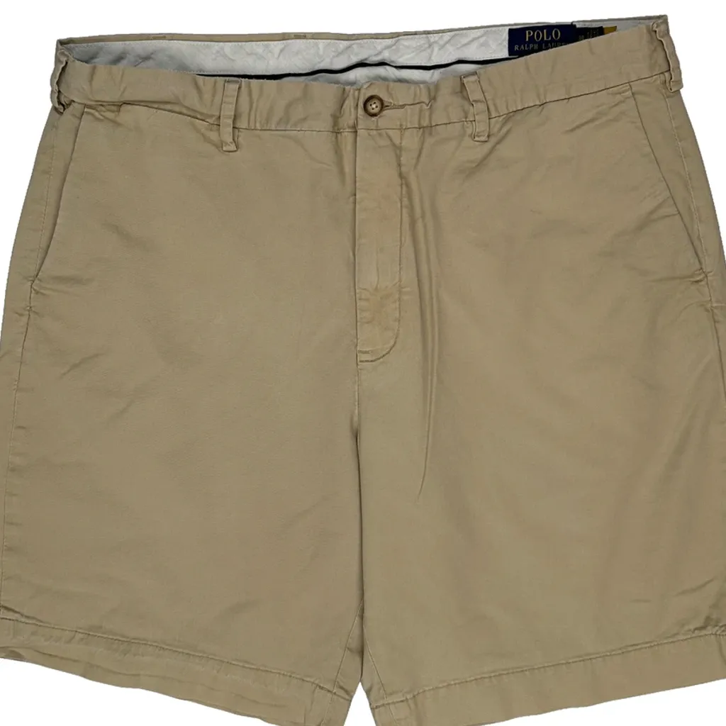 Polo By Ralph Lauren Chino Shorts - 38W 7L Beige Cotton - Image 9