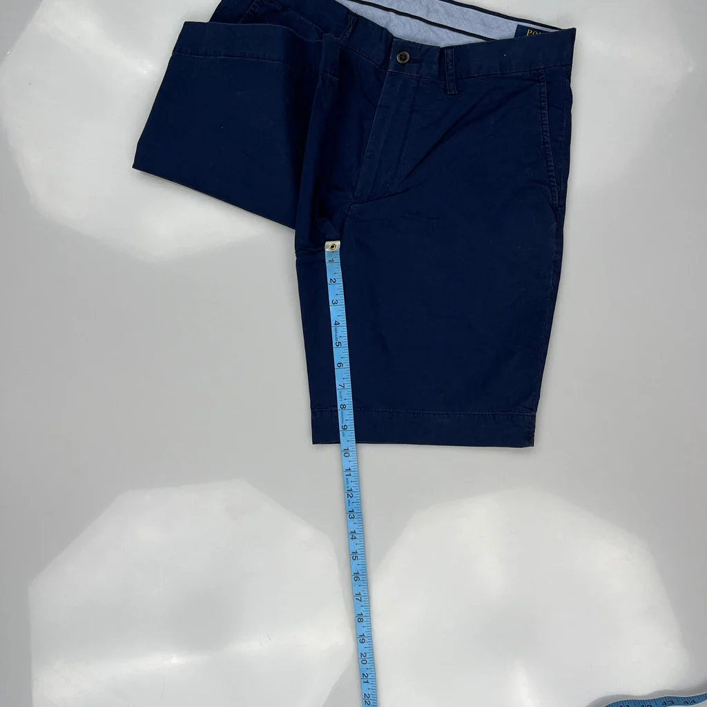 Polo By Ralph Lauren Chino Shorts - 31W 9L Blue Cotton - Image 5