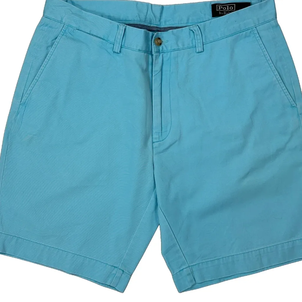 Polo By Ralph Lauren Chino Shorts - 32W 9L Blue Cotton - Image 9