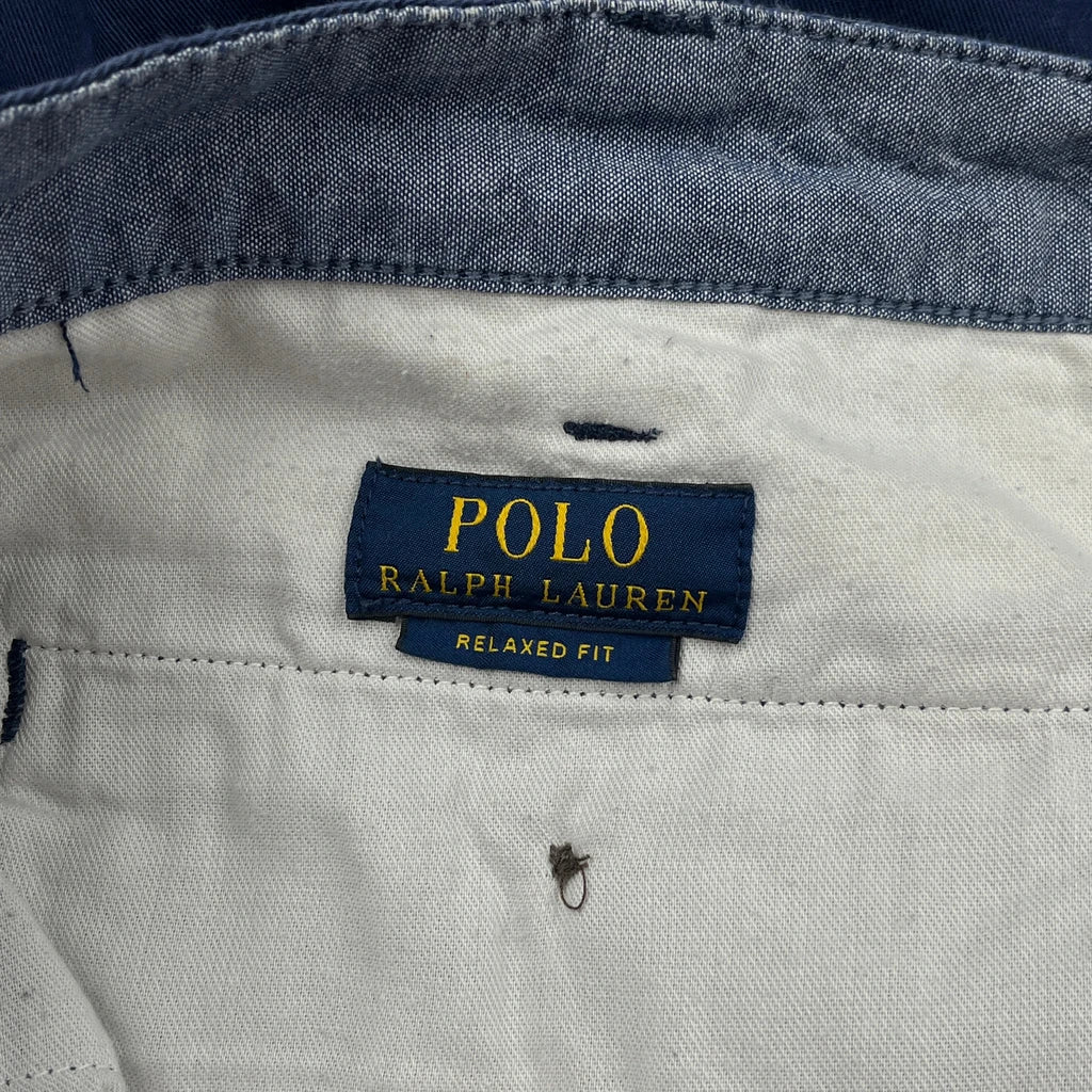 Polo By Ralph Lauren Chino Shorts - 32W 8L Blue Cotton - Image 6