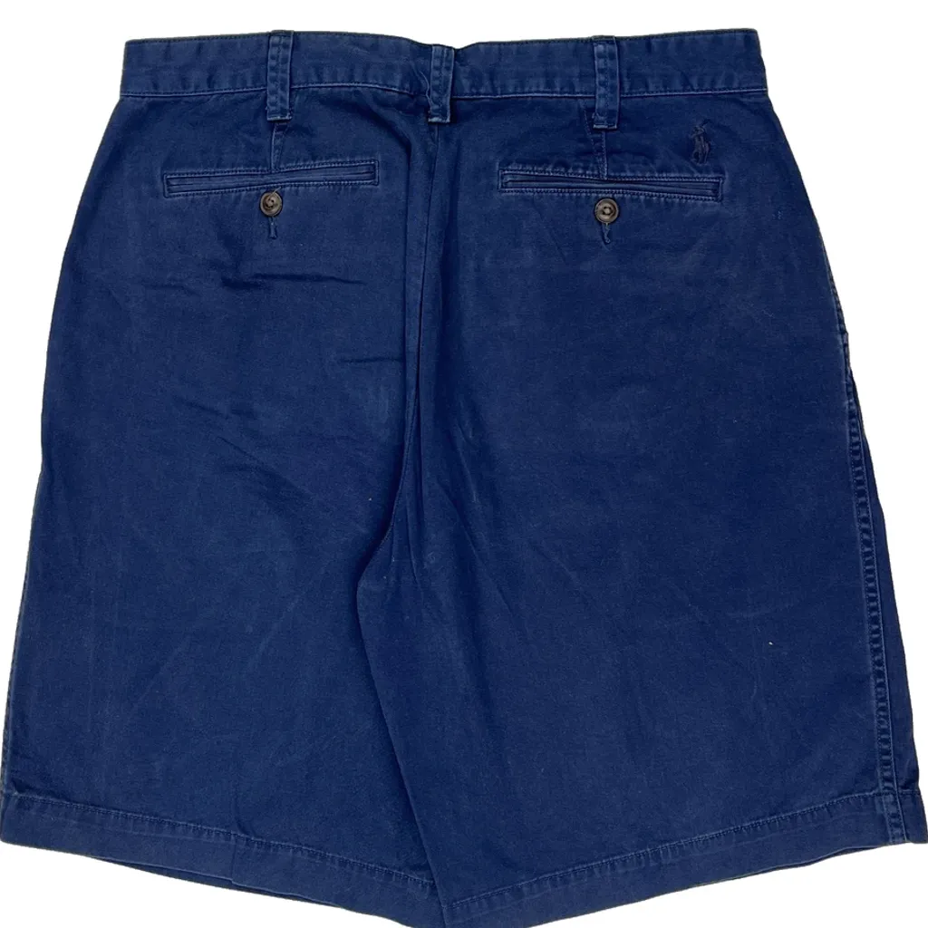 Polo By Ralph Lauren Chino Shorts - 32W 8L Blue Cotton - Image 7