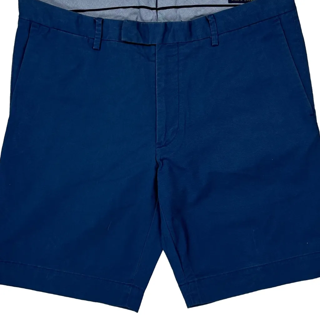 Polo By Ralph Lauren Slim Fit Chino Shorts - 34W 9L Blue Cotton - Image 10