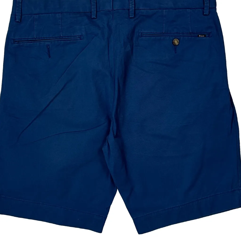 Polo By Ralph Lauren Slim Fit Chino Shorts - 34W 9L Blue Cotton - Image 7