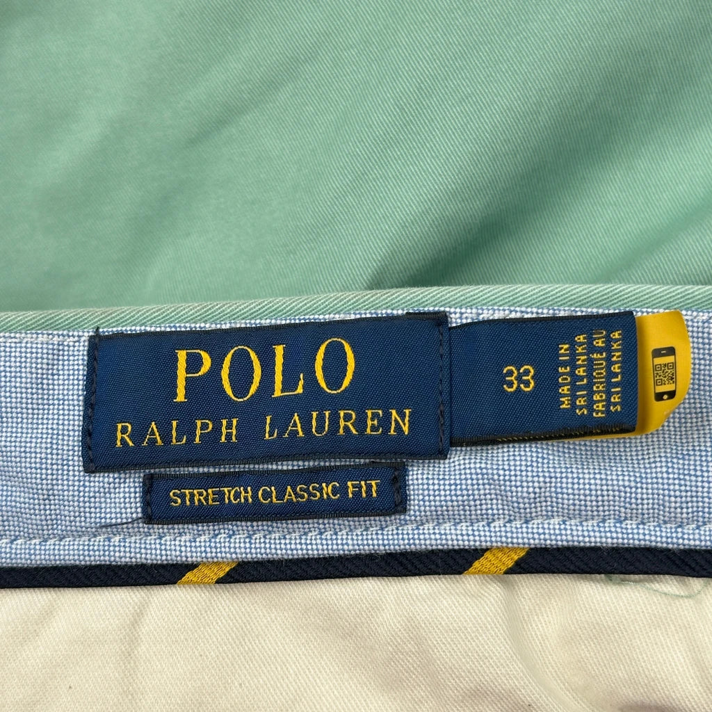 Polo By Ralph Lauren Chino Shorts - 33W 6L Green Cotton - Image 6