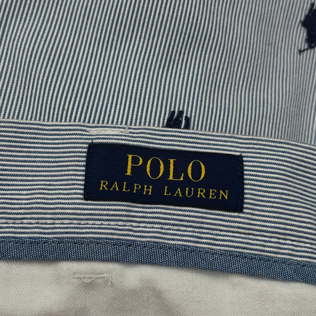 Polo By Ralph Lauren All Over Pony Striped Chino Shorts - 35W 8L Grey Cotton - Image 6