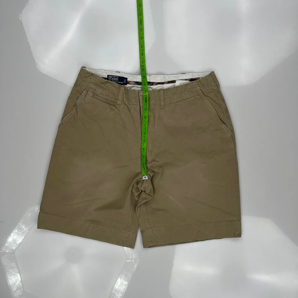 Polo By Ralph Lauren Chino Shorts - 34W 9L Khaki Cotton - Image 4