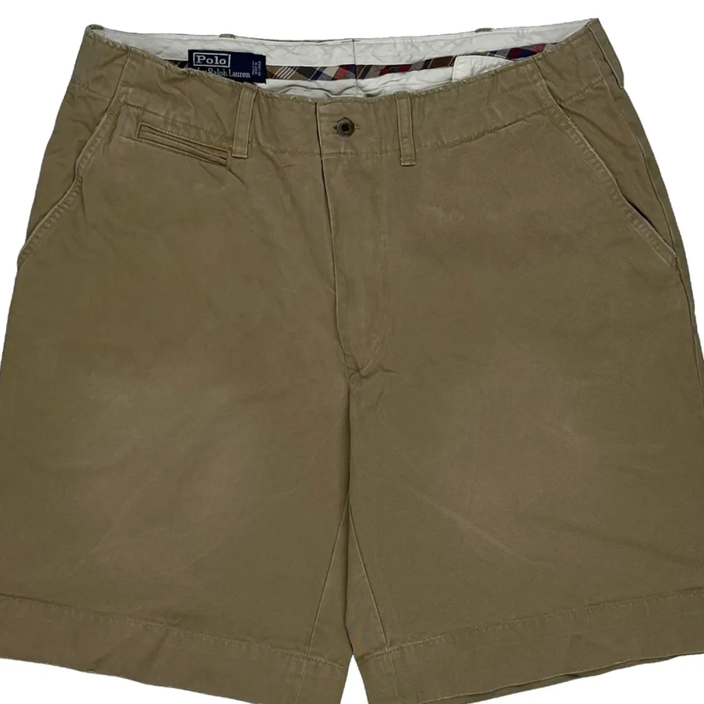 Polo By Ralph Lauren Chino Shorts - 34W 9L Khaki Cotton - Image 9