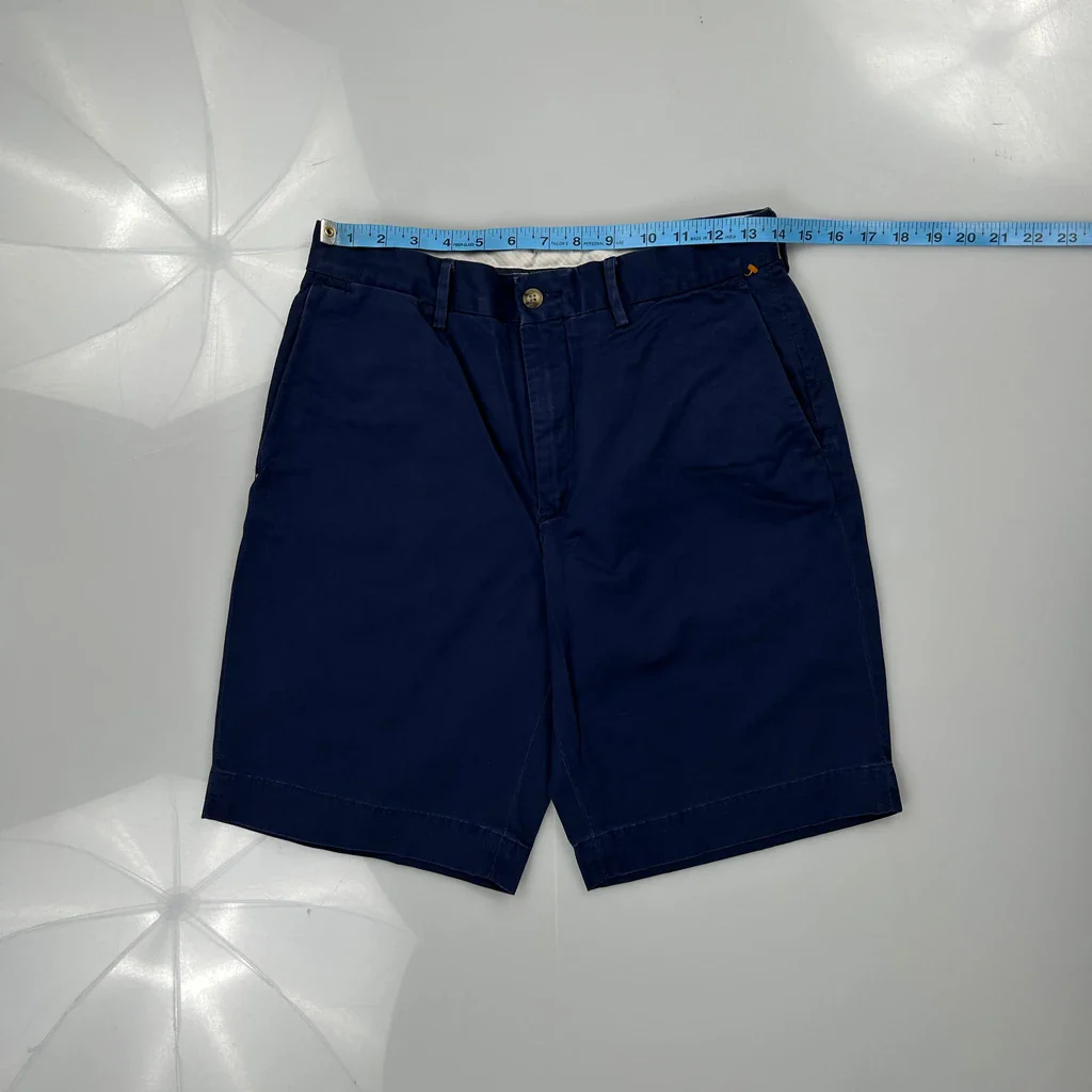 Polo By Ralph Lauren Chino Shorts - 28W 9L Navy Cotton - Image 3