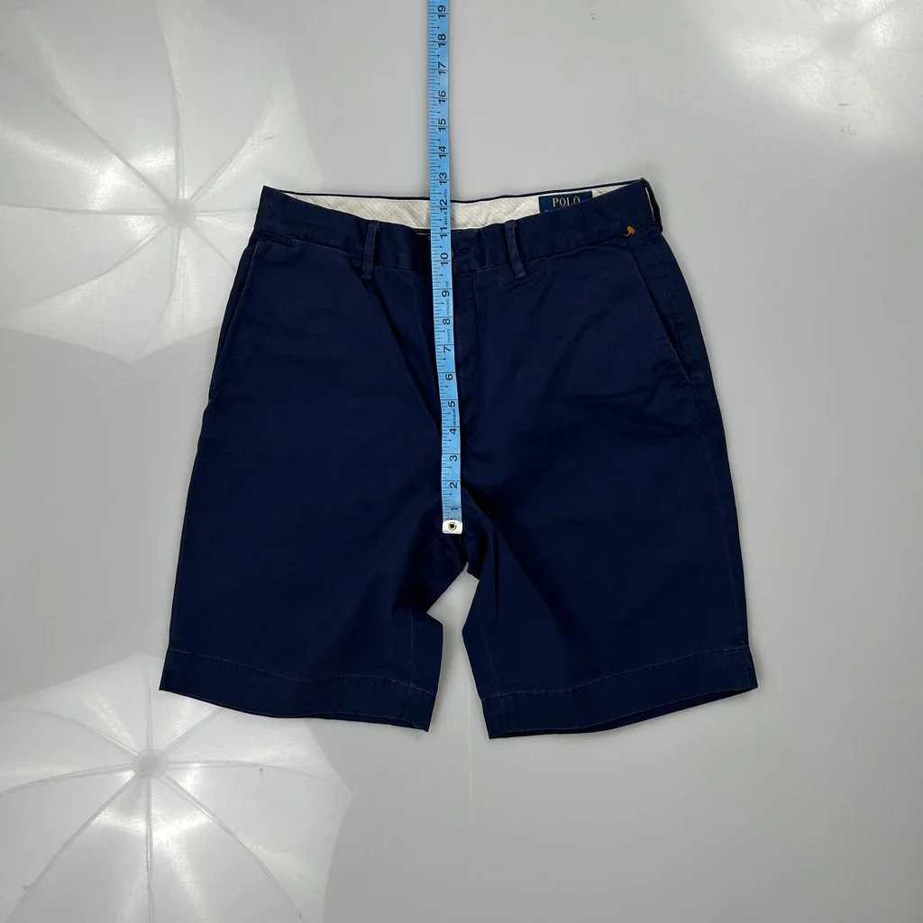 Polo By Ralph Lauren Chino Shorts - 28W 9L Navy Cotton - Image 4
