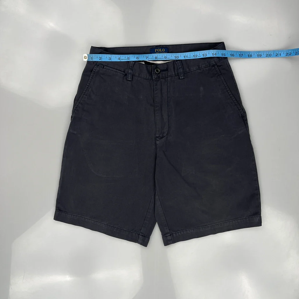 Polo By Ralph Lauren Chino Shorts - 29W 9L Navy Cotton - Image 3