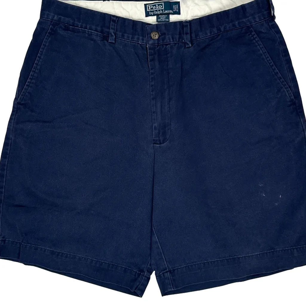 Polo By Ralph Lauren Chino Shorts - 32W 8L Navy Cotton - Image 10