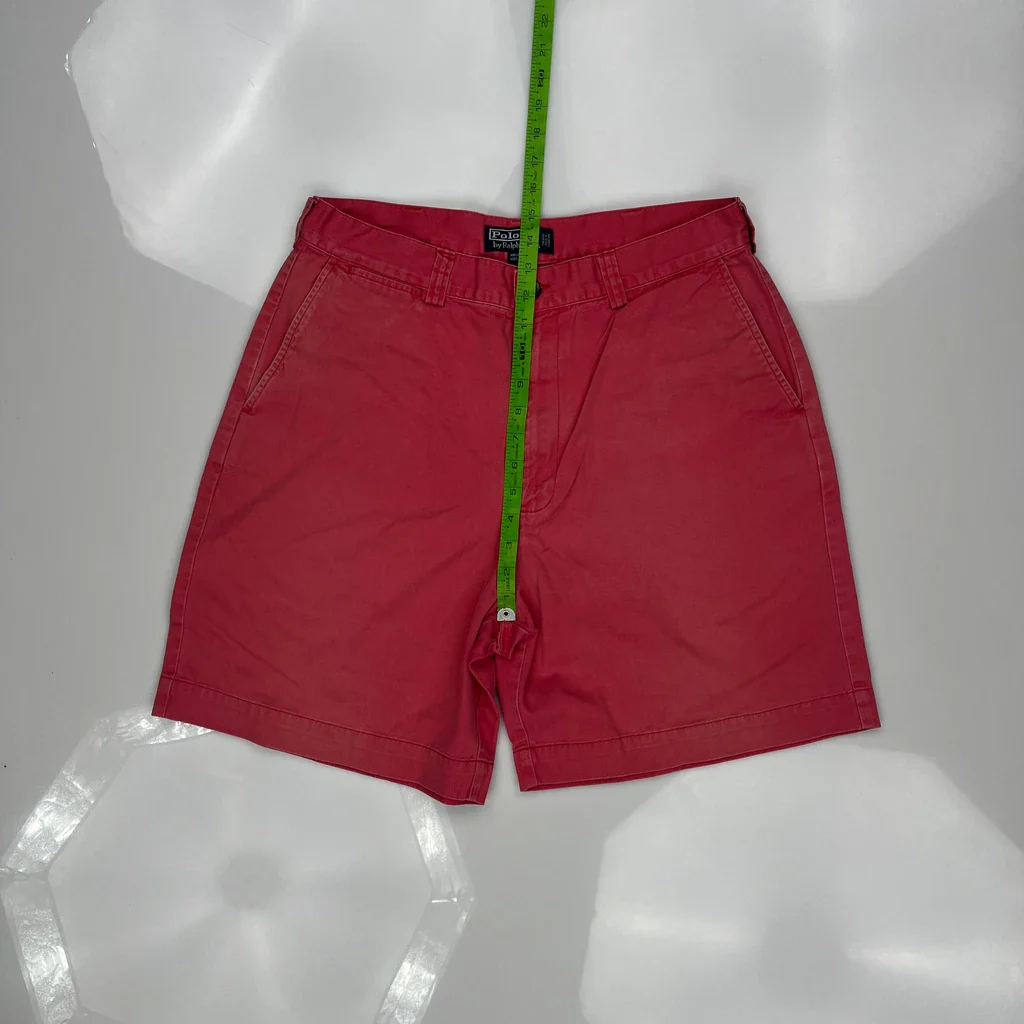 Polo By Ralph Lauren Chino Shorts - 32W 7L Red Cotton - Image 4