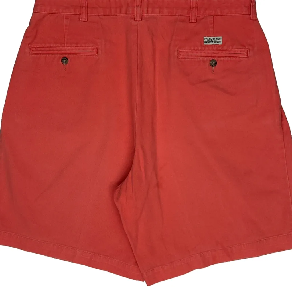 Polo By Ralph Lauren Chino Shorts - 34W 9L Red Cotton - Image 7
