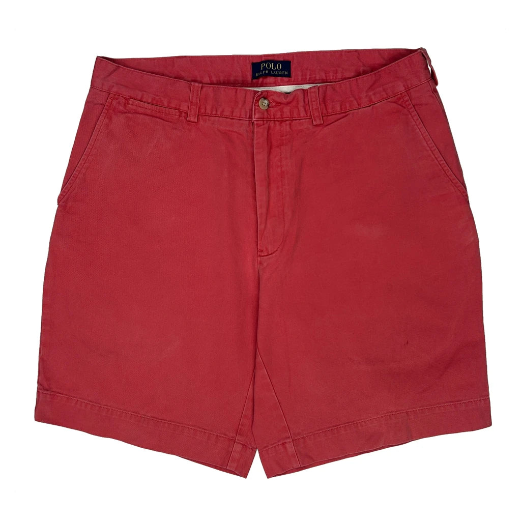 Polo By Ralph Lauren Chino Shorts - 34W 7L Red Cotton - Image 2