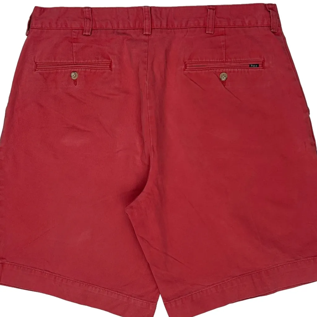 Polo By Ralph Lauren Chino Shorts - 34W 7L Red Cotton - Image 8