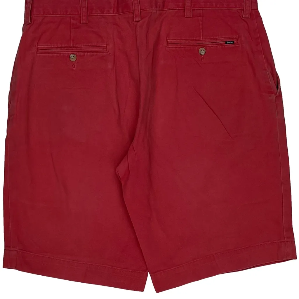 Polo By Ralph Lauren Chino Shorts - 34W 8L Red Cotton - Image 7