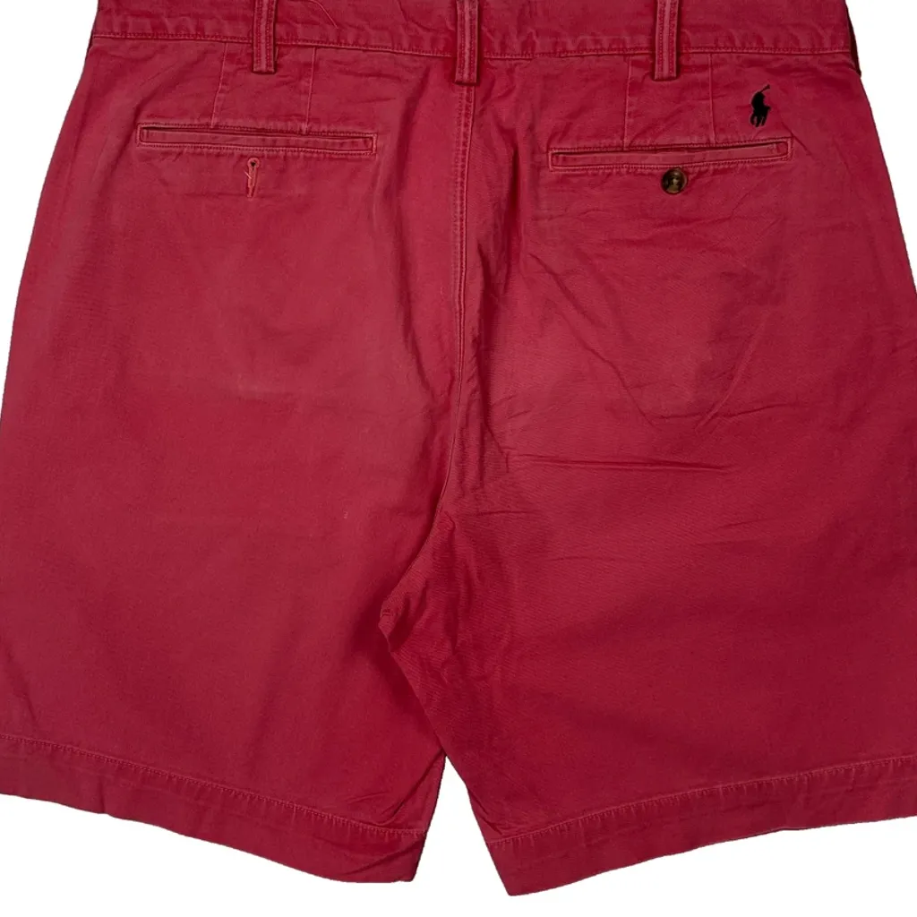 Polo By Ralph Lauren Chino Shorts - 36W 8L Red Cotton - Image 7