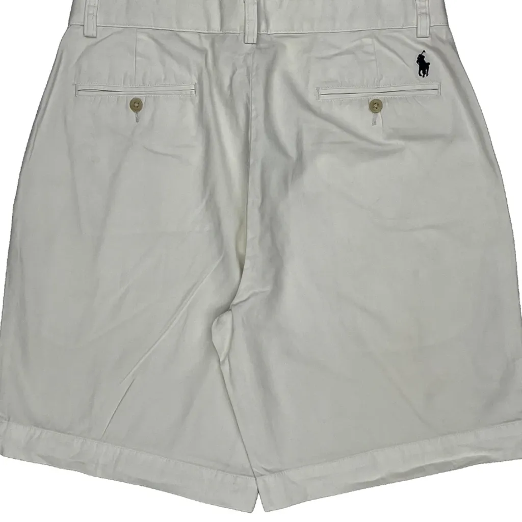 Polo By Ralph Lauren Chino Shorts - 31W 7L White Cotton - Image 7