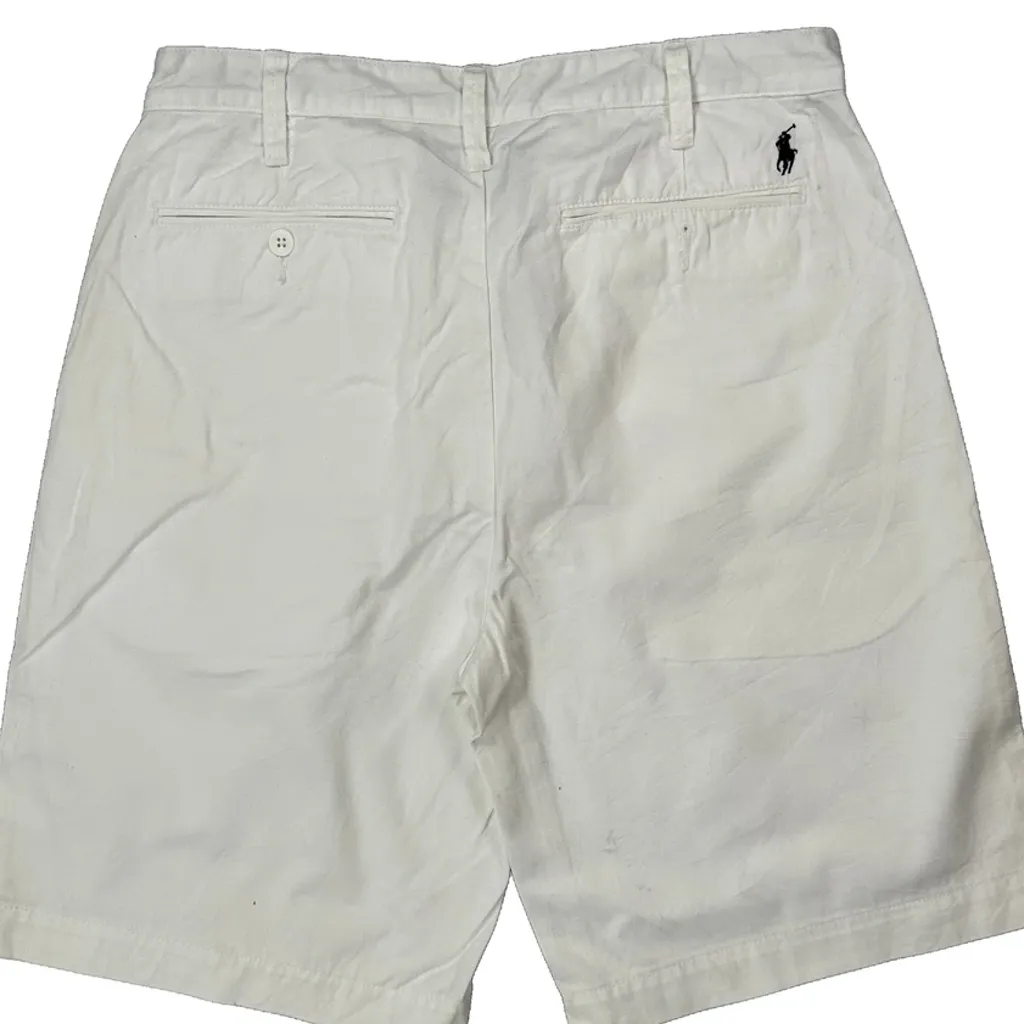 Polo By Ralph Lauren Chino Shorts - 32W 10L White Cotton - Image 8