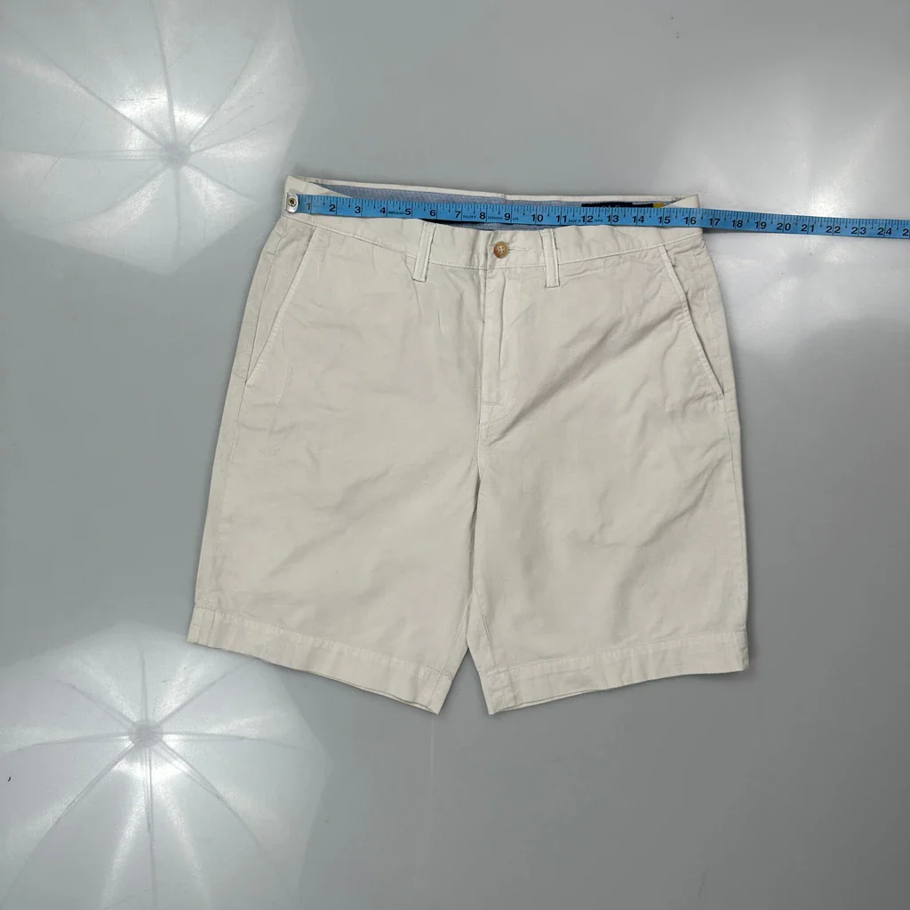 Polo By Ralph Lauren Chino Shorts - 32W 9L White Cotton - Image 3