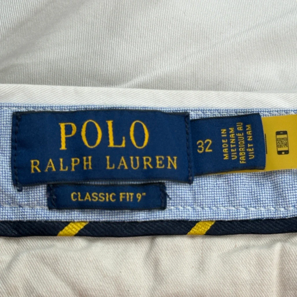 Polo By Ralph Lauren Chino Shorts - 32W 9L White Cotton - Image 6