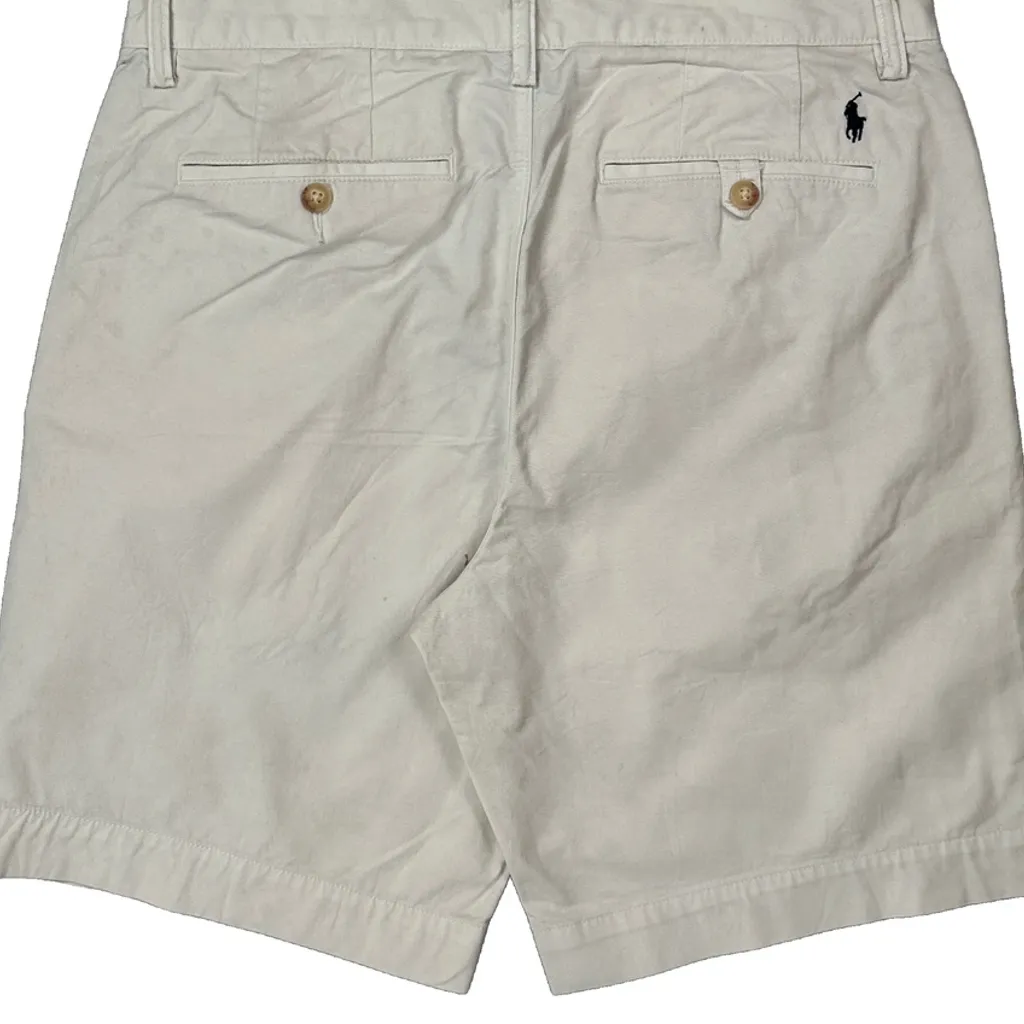 Polo By Ralph Lauren Chino Shorts - 32W 9L White Cotton - Image 8