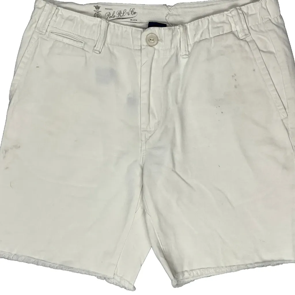 Polo By Ralph Lauren Chino Shorts - 34W 9L White Cotton - Image 10