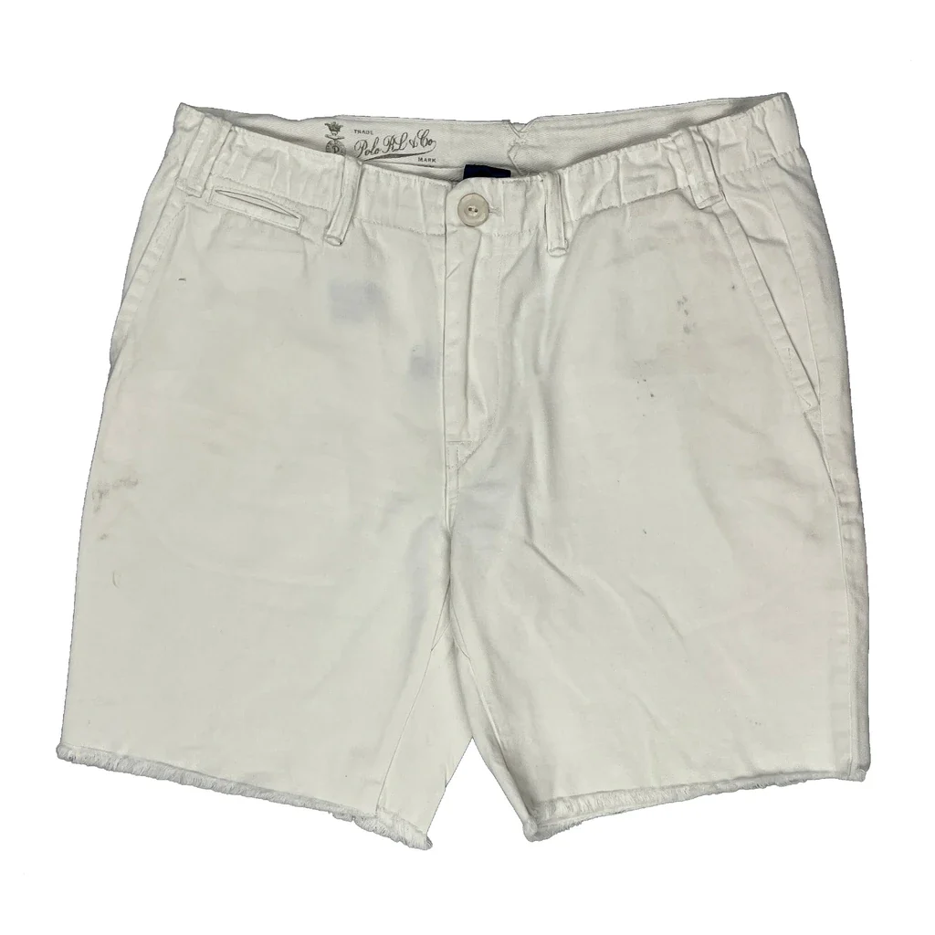 Polo By Ralph Lauren Chino Shorts - 34W 9L White Cotton - Image 2