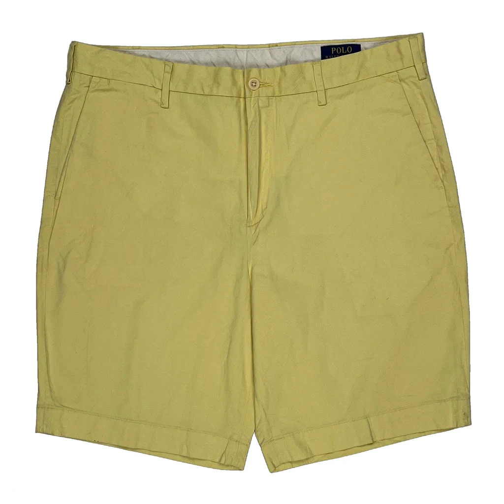 Polo By Ralph Lauren Chino Shorts - 36W 8L Yellow Cotton - Image 2