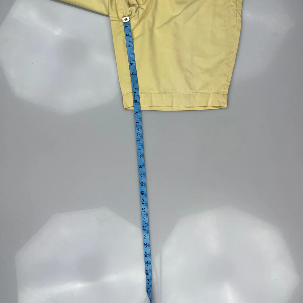 Polo By Ralph Lauren Chino Shorts - 36W 7L Yellow Cotton - Image 5