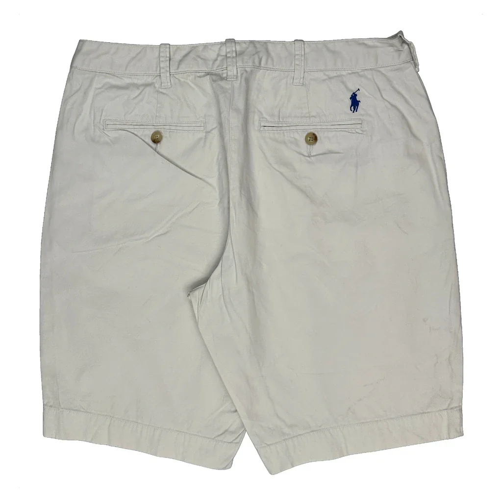Polo By Ralph Lauren Chino Shorts - 34W UK 14 White Cotton