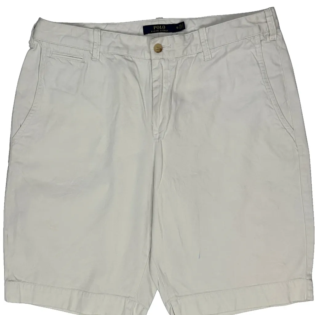 Polo By Ralph Lauren Chino Shorts - 34W UK 14 White Cotton - Image 10