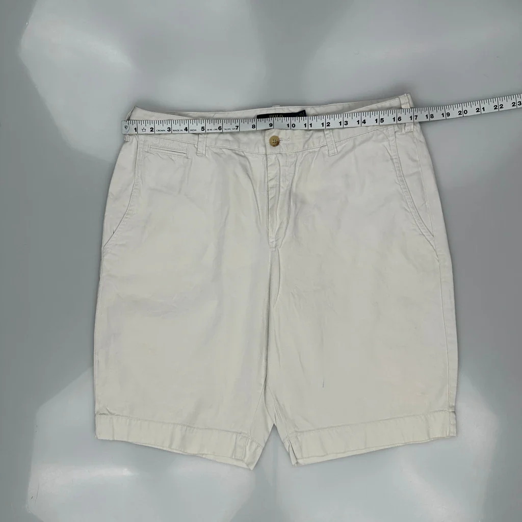 Polo By Ralph Lauren Chino Shorts - 34W UK 14 White Cotton - Image 3