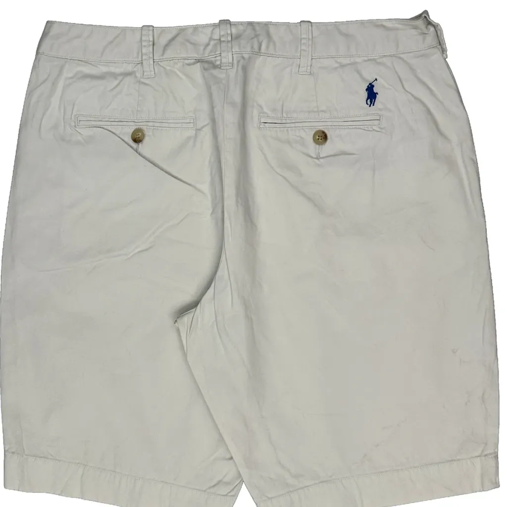 Polo By Ralph Lauren Chino Shorts - 34W UK 14 White Cotton - Image 7