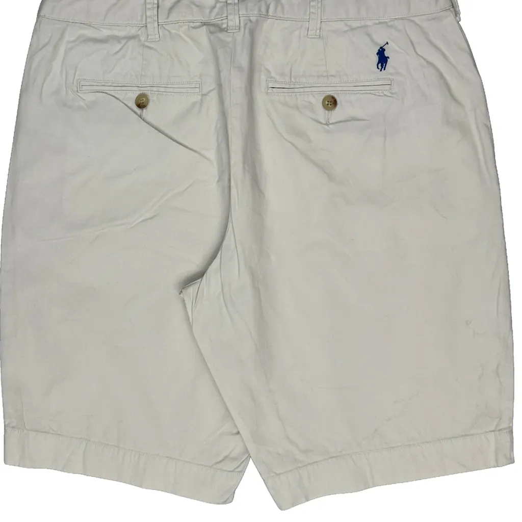 Polo By Ralph Lauren Chino Shorts - 34W UK 14 White Cotton - Image 8