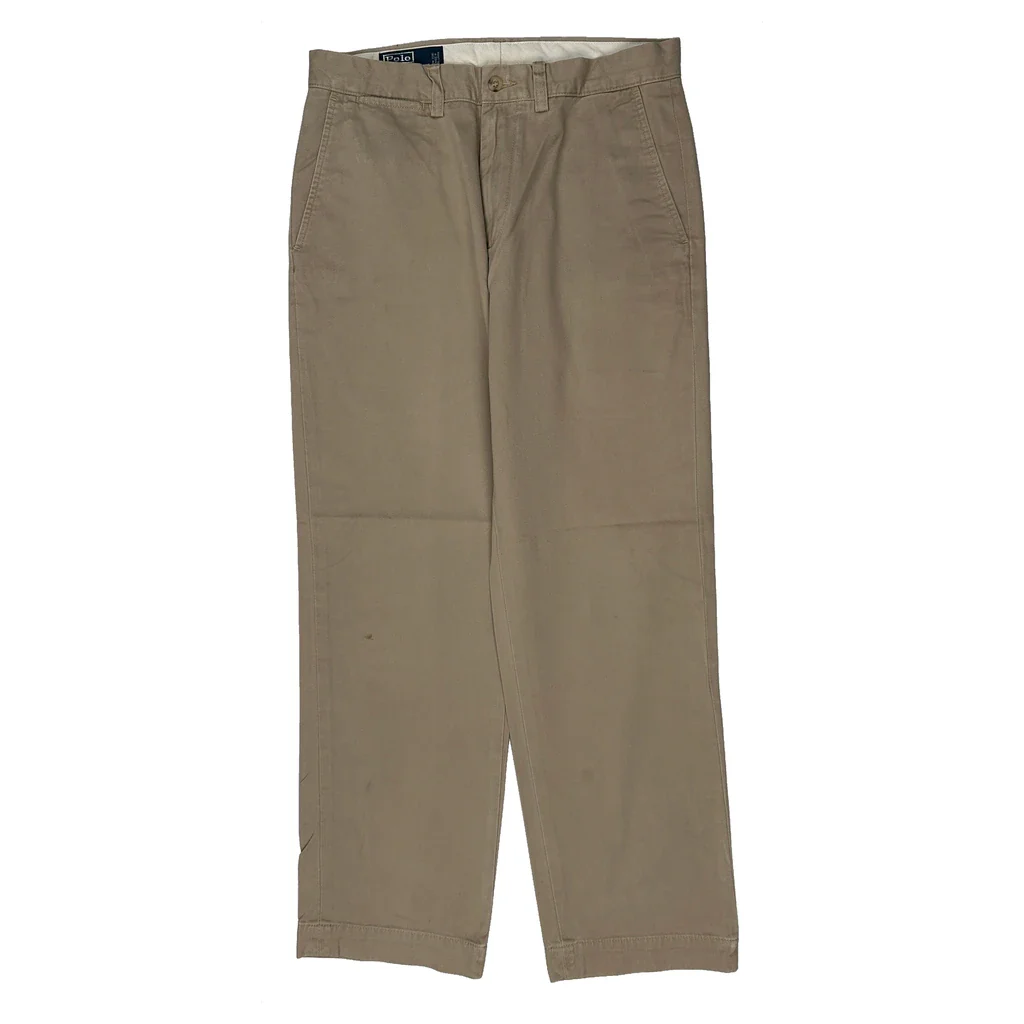 Polo By Ralph Lauren Preston Pant Chinos - 30W 30L Beige Cotton - Image 2