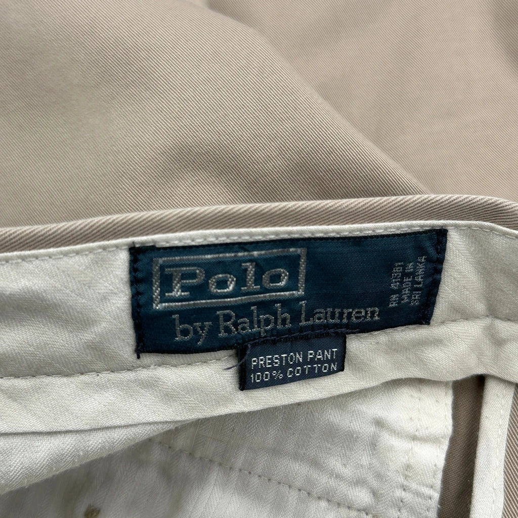 Polo By Ralph Lauren Preston Pant Chinos - 30W 30L Beige Cotton - Image 6