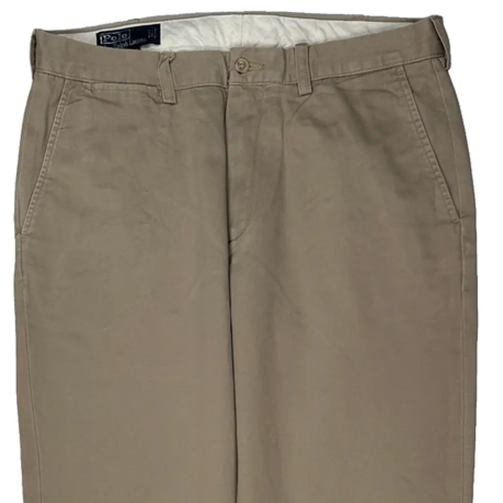 Polo By Ralph Lauren Preston Pant Chinos - 33W 32L Beige Cotton - Image 10
