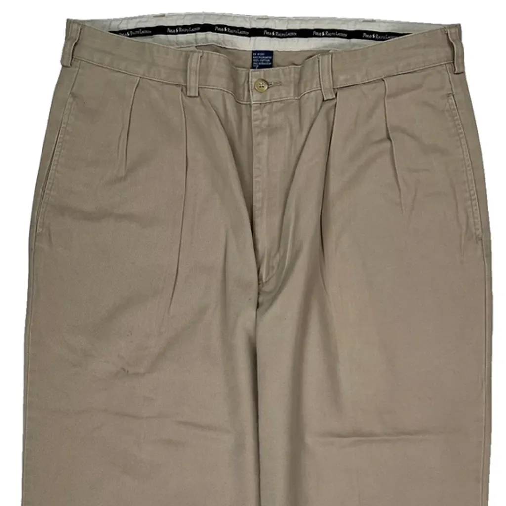 Polo By Ralph Lauren Chinos - 36W 28L Beige Cotton - Image 8